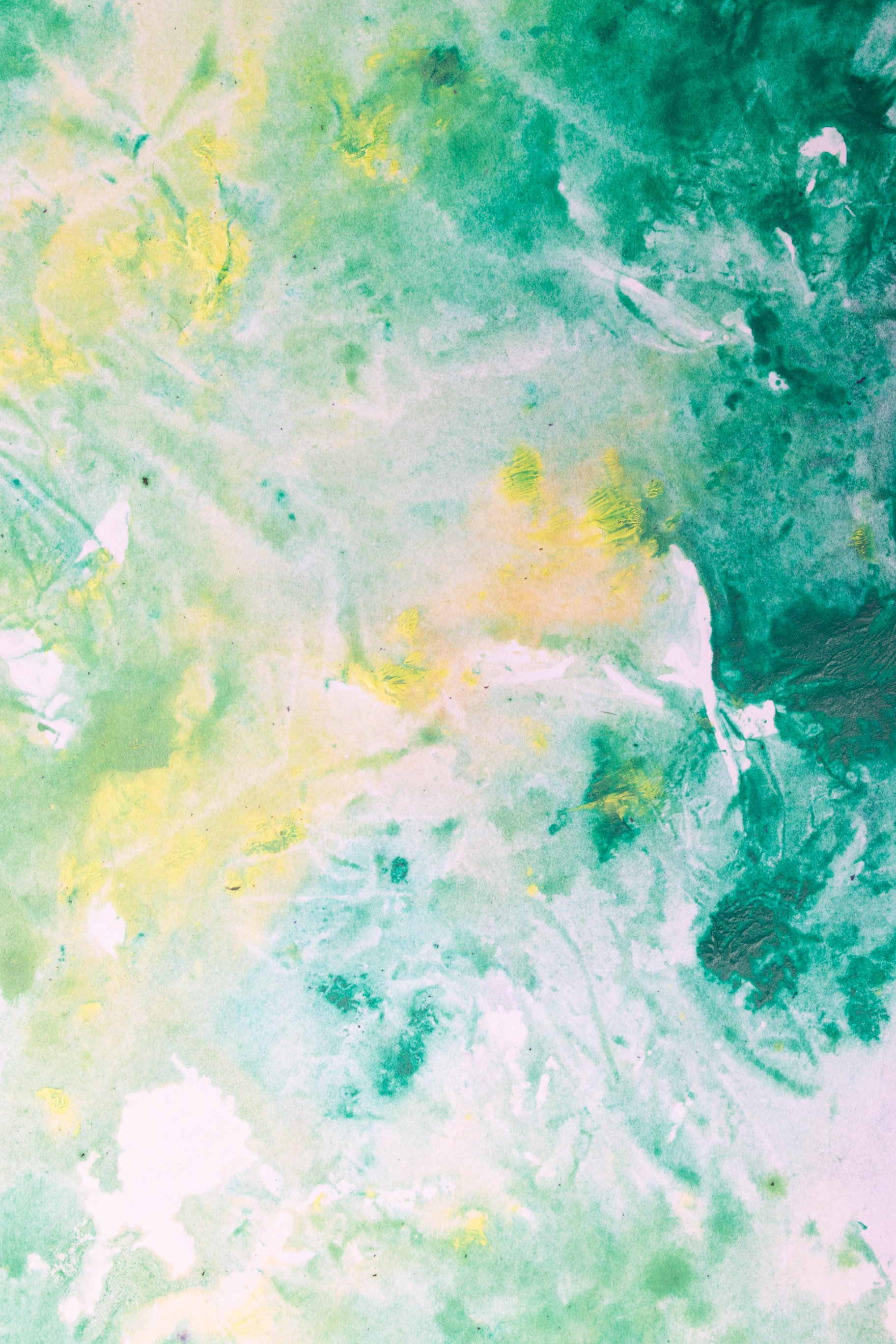 Blue and Green Abstract Painting